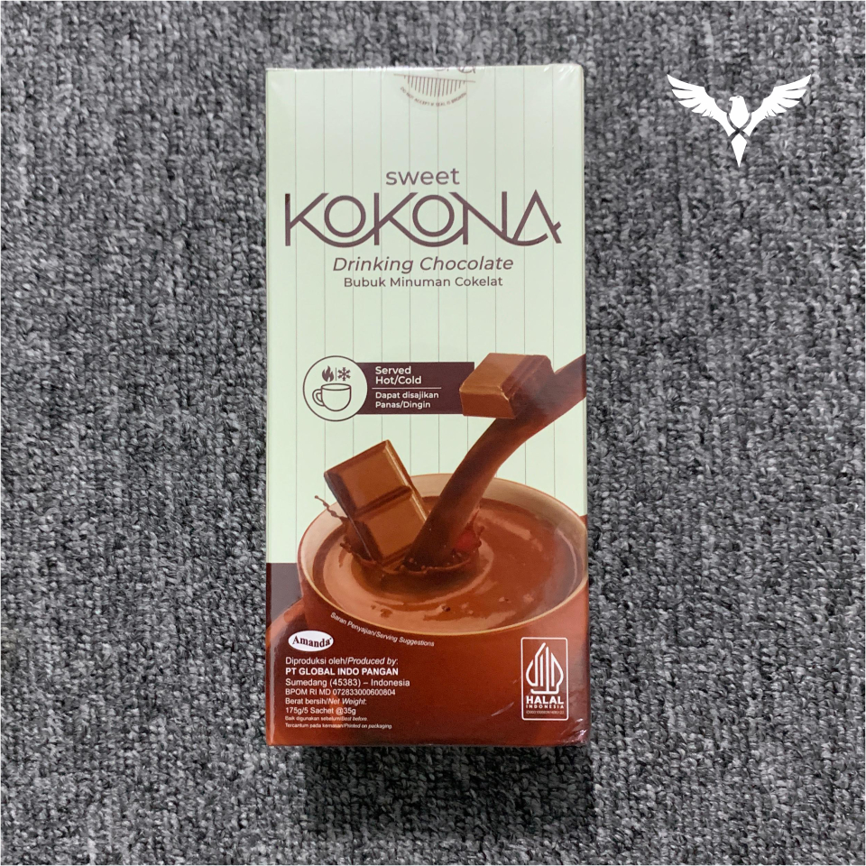 

Sweet KOKONA Chocolate Drink Enak Langsung Seduh / Kokona Coklat 1 Kotak isi 5 Sachet jastiprimamuntaihawk