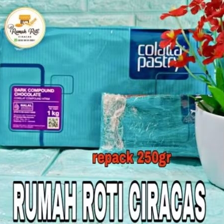 

COLATTA DARK PASTRY COMPOUND COLATA RE PACK 250GR COKELAT CHOCO GR HALAL CHOCOLATE KUE CAKE BAHAN