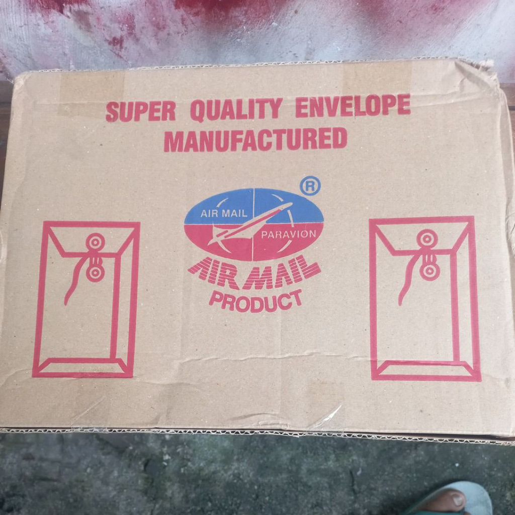 

Amplop Tali Air Mail 310 Folio 1 Box isi 50 Pcs