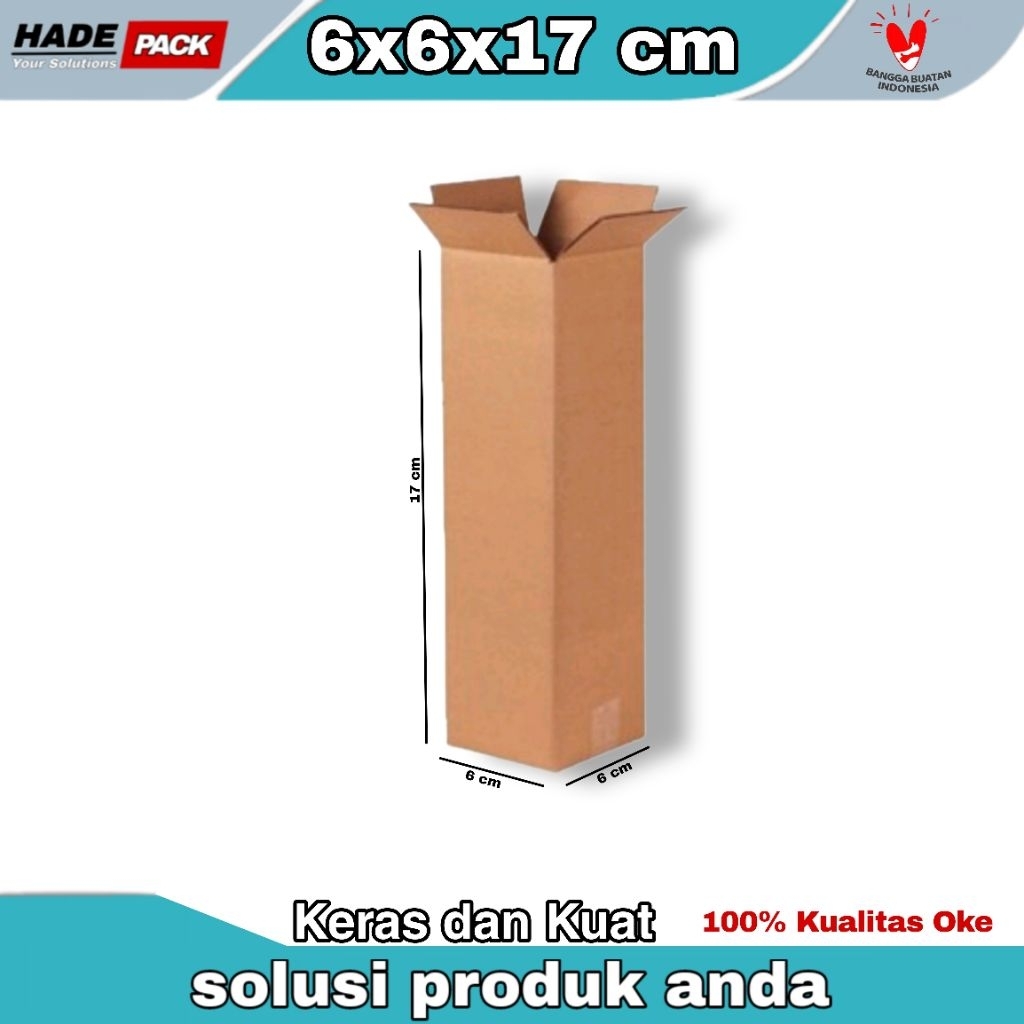 

Kardus 6x6x17 cm - Bersih, Kuat dan Praktis untuk Packing