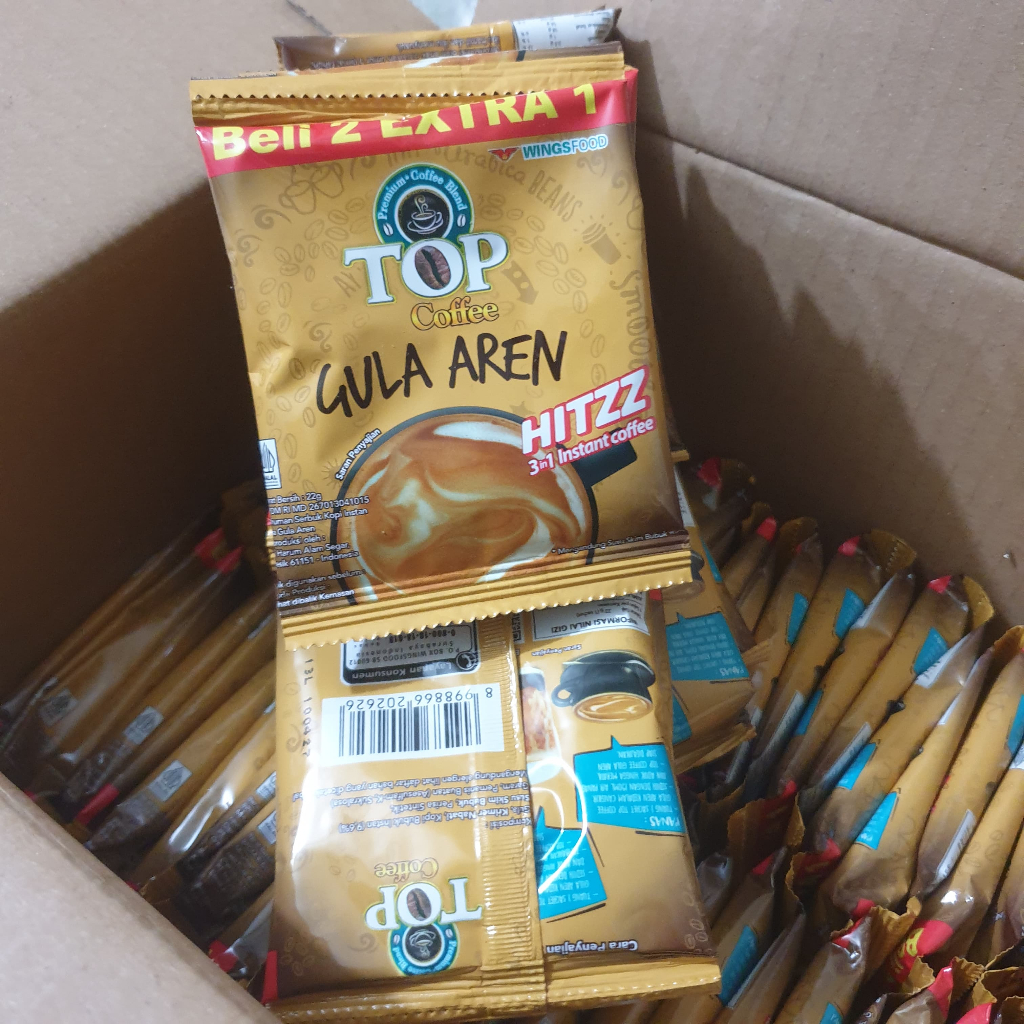 

Top Coffe Gula Aren Serenteng isi 15 Pcs