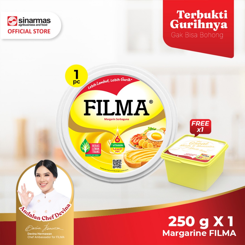 

Paket Agustus Ceria 2 (Filma Margarine Tube 250gr Free Lunch Box)