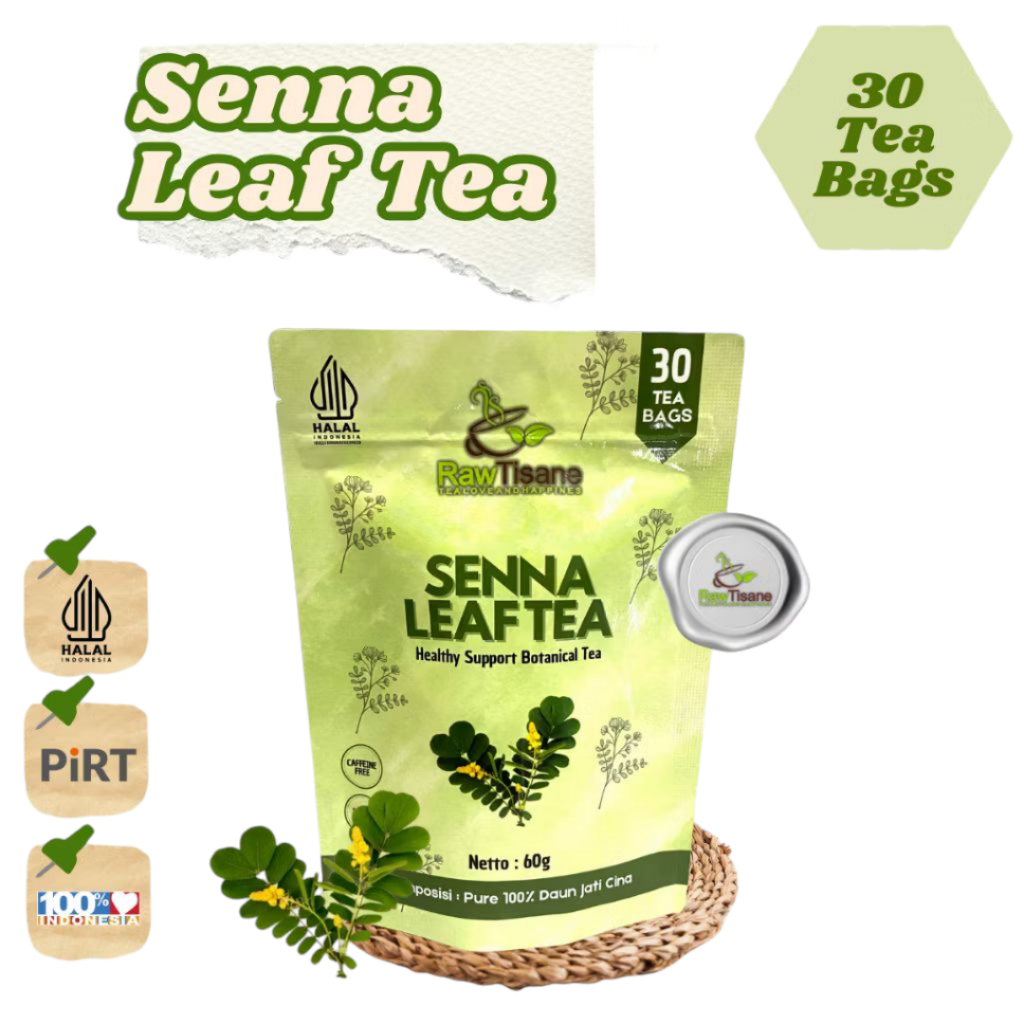 

TEH SENNA Isi 30 Tea Bag Celup Herbal Senna Leaf Tea