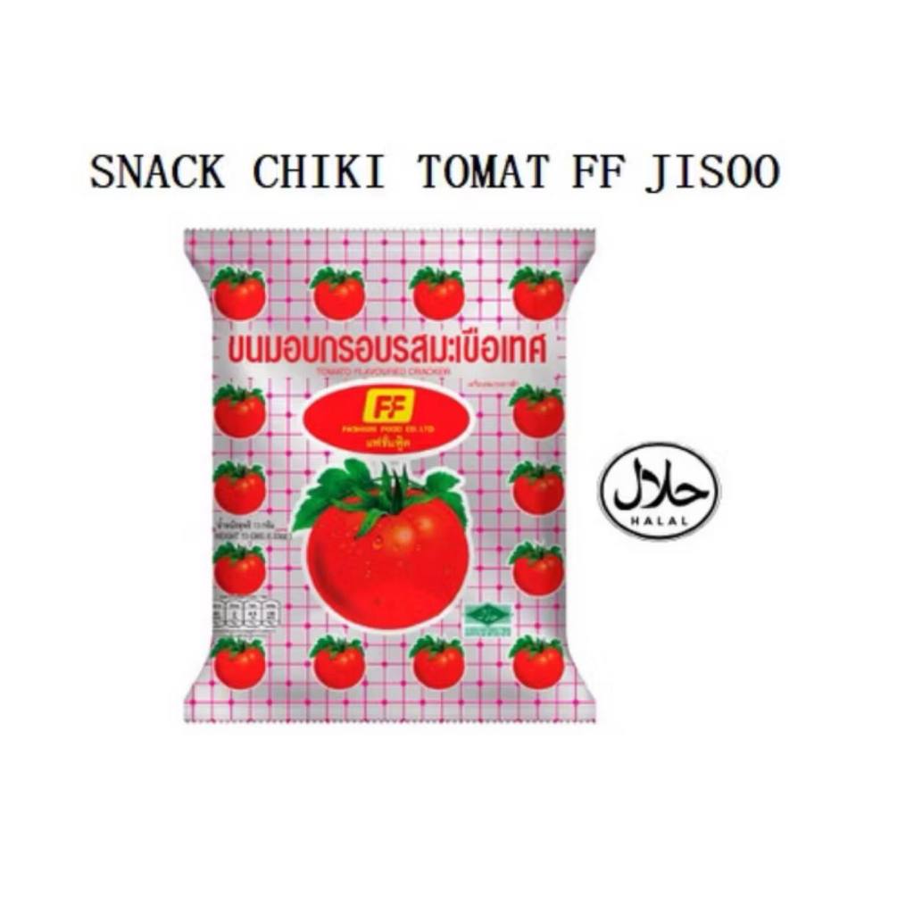 

[READY STOCK] Snack Chiki Tomat Asli Thailand 100% kesukaan Jiso HALAL 13gram
