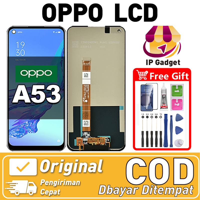 ORI FOR LCD OPPO A53 Fullset Original LCD HP OPPO A53 Asli Touchscreen Layar Sentuh HP COD
