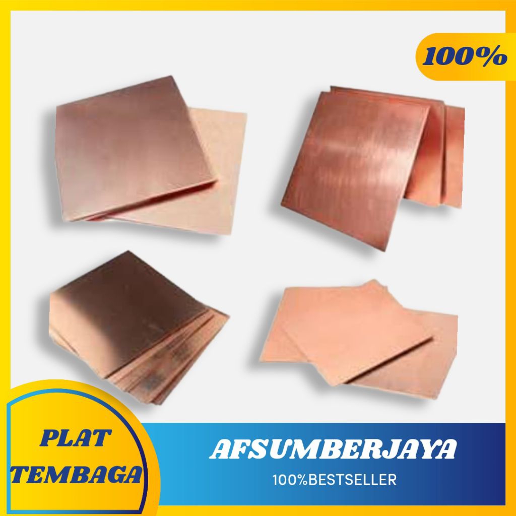 Plat tembaga 0.5mm x 10cm x 10cm | copper plate