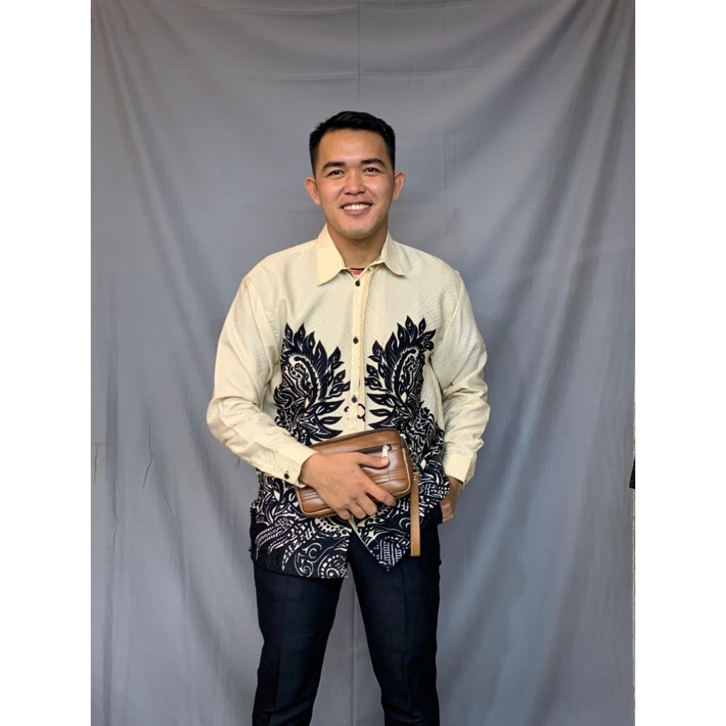 Batik Dobby Cream Panjang