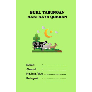 

ES88 BUKU TABUNGAN QURBAN/TABUNGAN HARI RAYA QURBAN