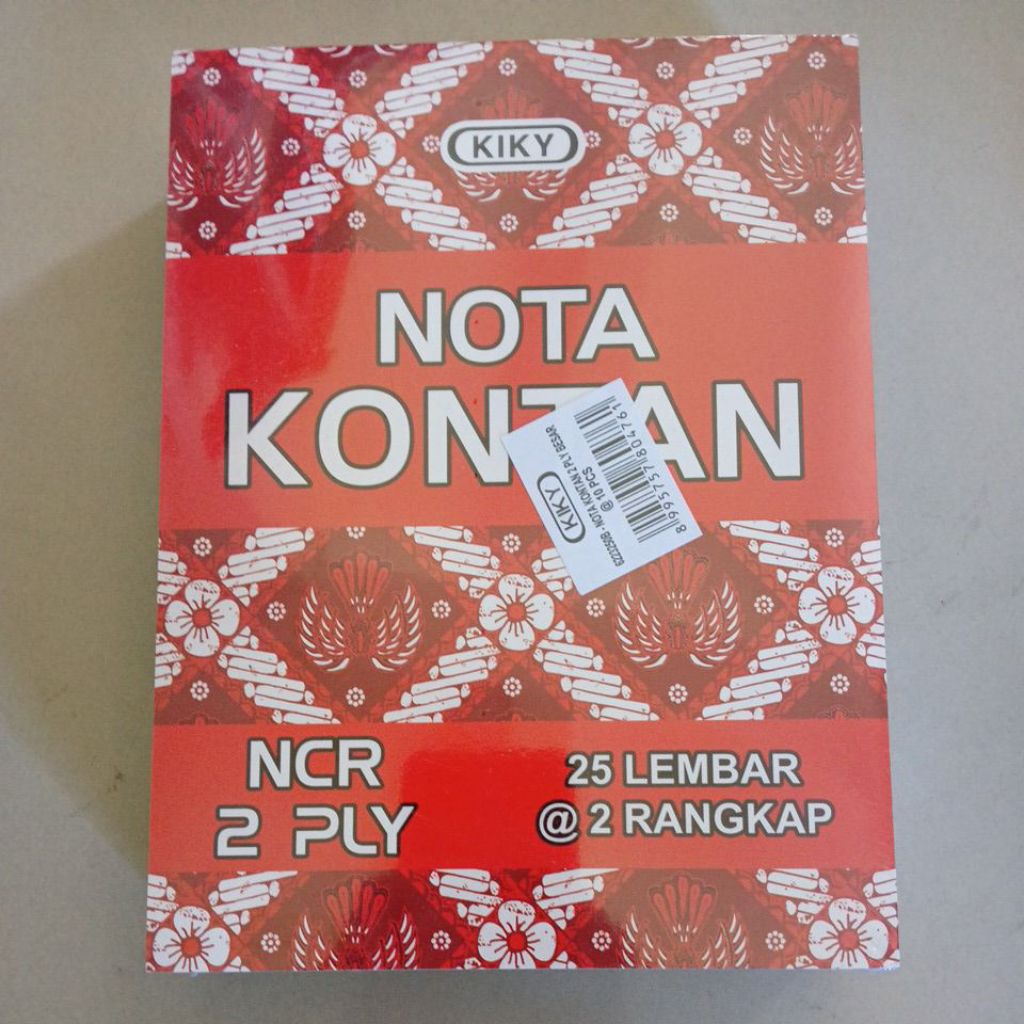 

Nota Kontan 2 PLY Kiky ukuran 20,5 x 15,5 cm (1 pak isi 10 pcs )