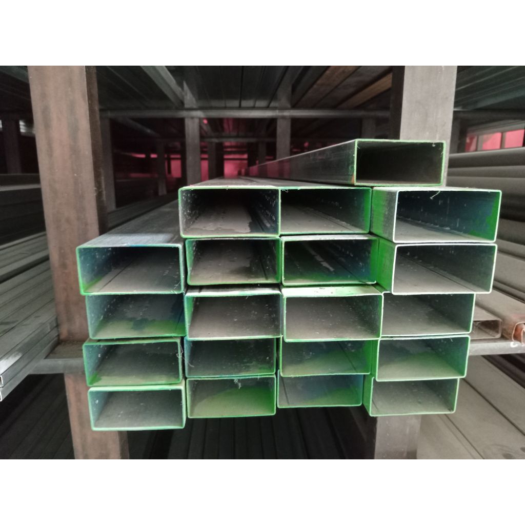 Hollow galvanis 4x8x 1.2mm panjang 6Meter