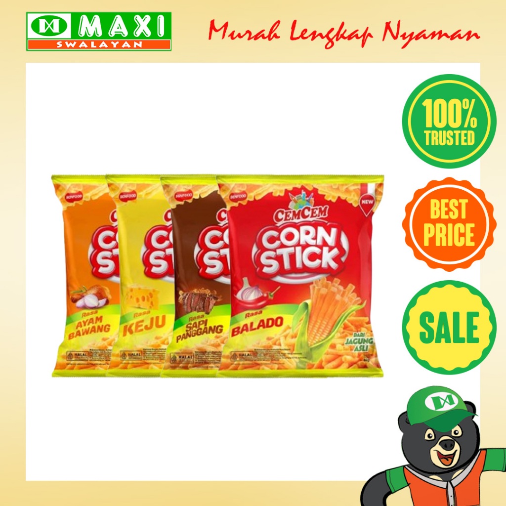 CemCem Corn Stik 60gr,Snack Jagung Stik
