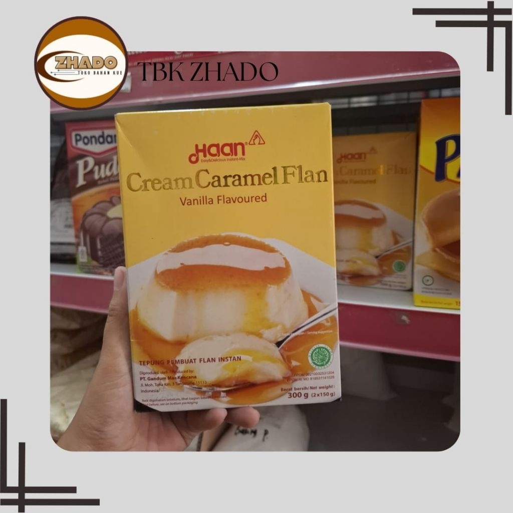

Haan Flan Mix Cream Caramel 300gr Vanilla Flavoured Instant