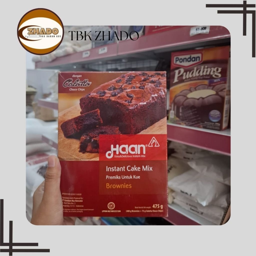 

HAAN BROWNIES BOX 475gr - BAKING PREMIX FLOUR