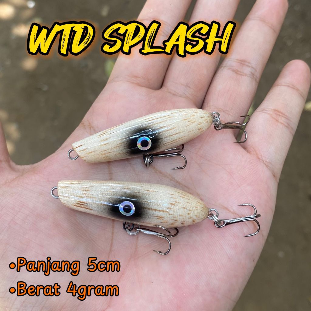 WTD SPLASH LURE CASTING UMPAN HAMPALA HANDMADE 5 CM
