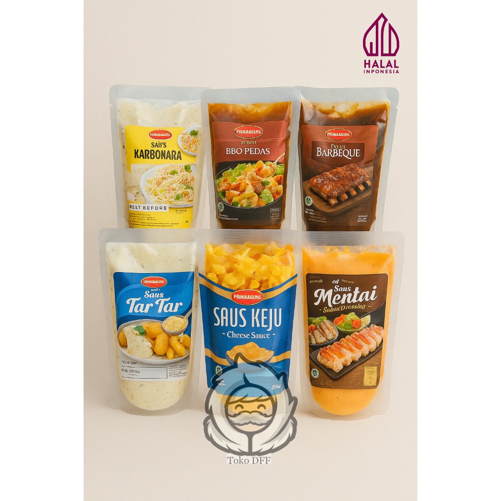 

Prima Agung Saus Keju 250gr / Cheese Sauce Prima Agung / Mentai Saos / Tartar Saos / BBQ Sauce / Mayo keju 250g