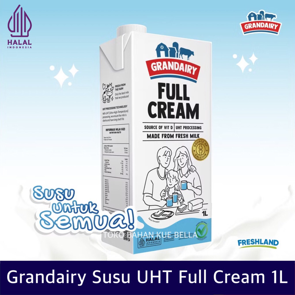 

Grandairy FULL CREAM 1 Liter - Susu UHT Fresh Milk