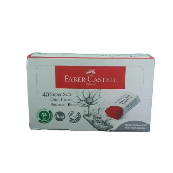 

Merah Putih Penghapus Faber-Castell 1 pack isi 40 Uk Kecil Bebas Debu Lembut Tidak Merusak Kertas