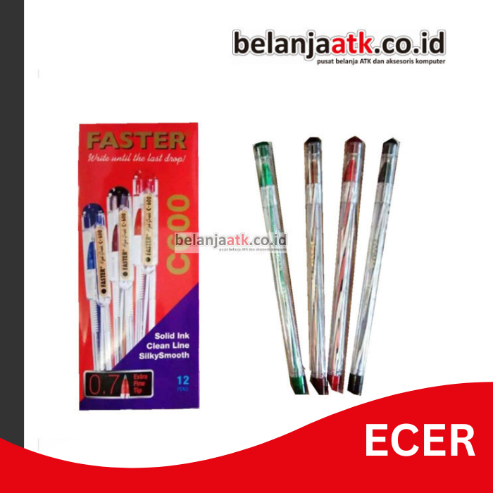

[ECER] Pulpen/Bolpen/Bolpoin Faster C-600 0.7 mm