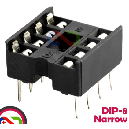 Socket IC Kaki 8 Socket IC DIP-8 DIP8 8P 8 Komponen Elektronik Socket Kaki 8