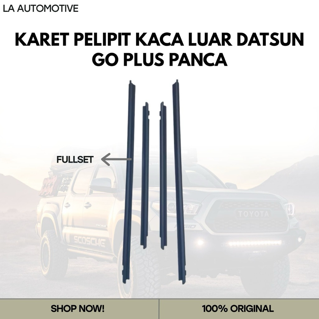 KARET PELIPIT KACA LUAR DATSUN GO PLUS PANCA