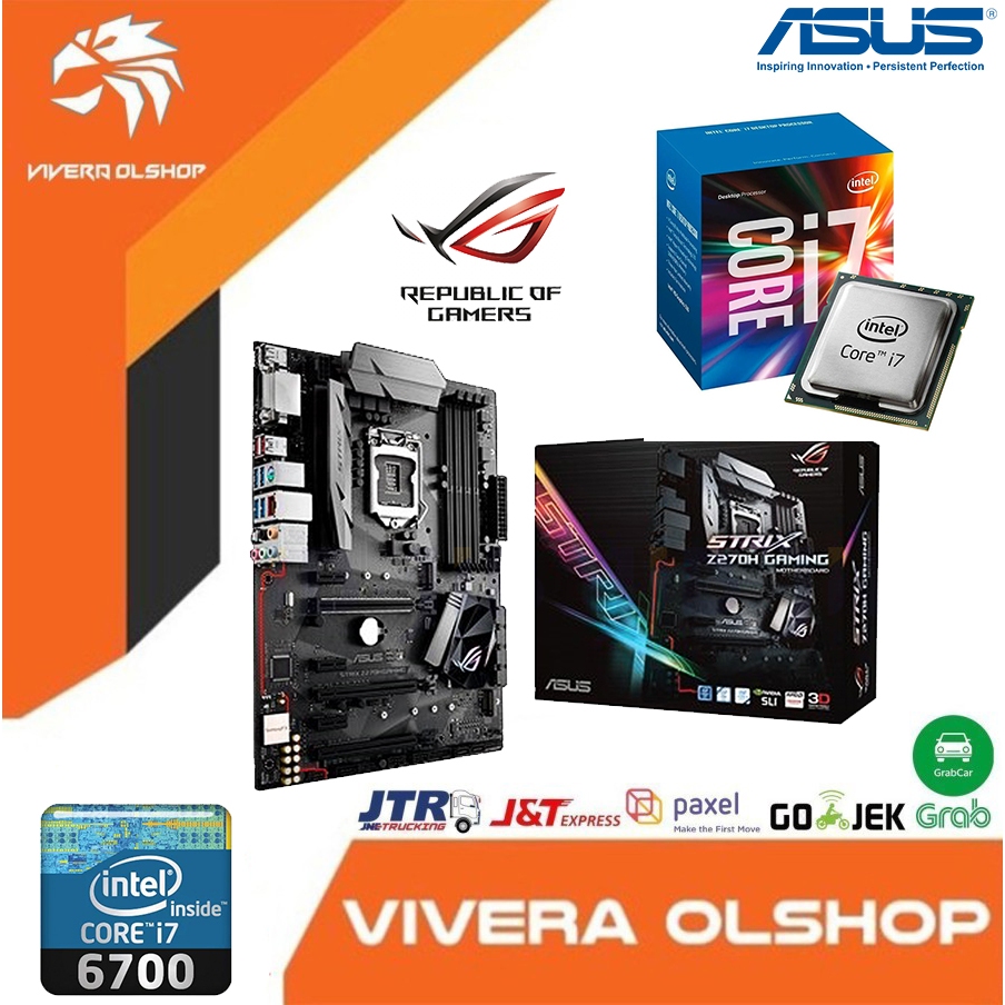 MOTHERBOARD ASUS ROG STRIX Z270H GAMING VS i7 6700 Second Mantul + i7 6700 + MB ASUS STRIX Z270H