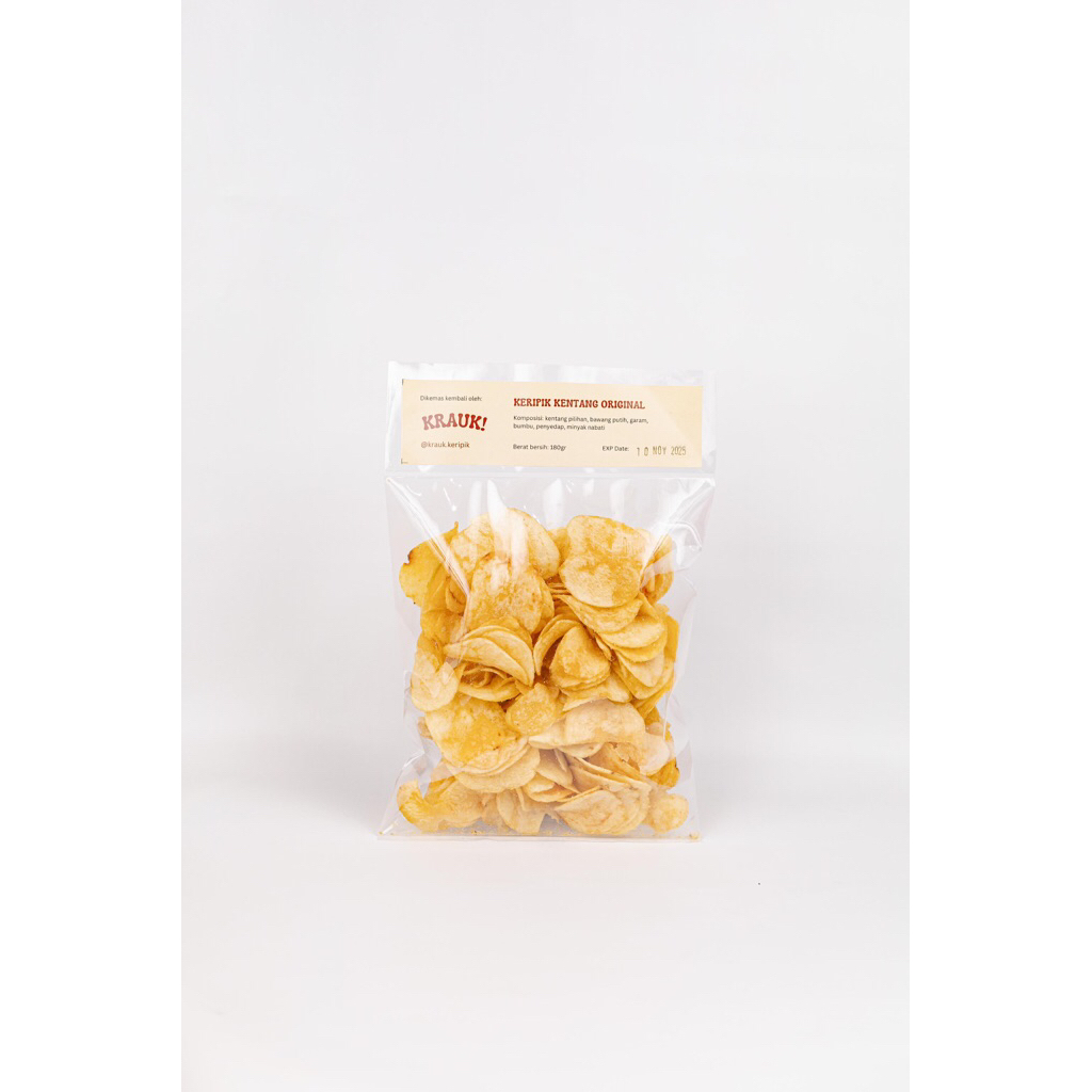 

Keripik Kentang original 180 gram PREMIUM