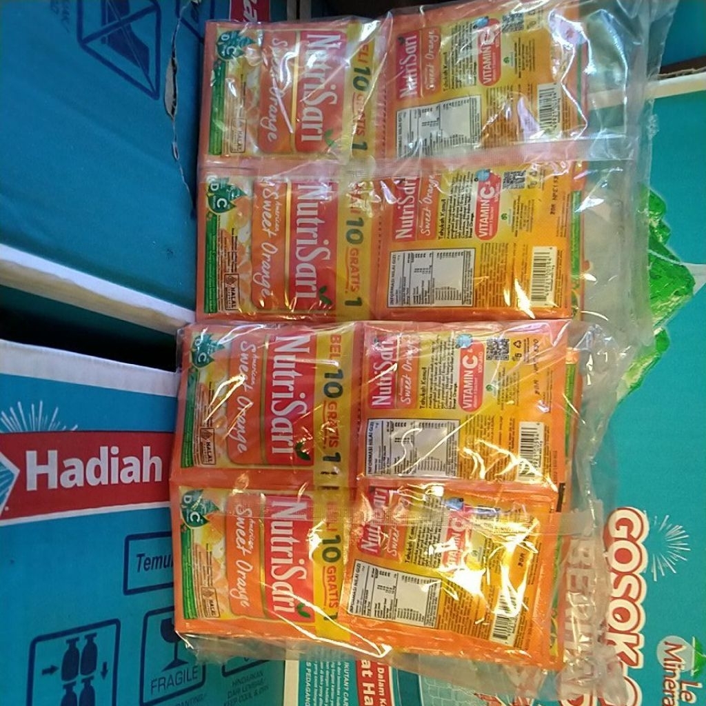 

Nutrisari Sweet Orange satu karton ( 4 pack )
