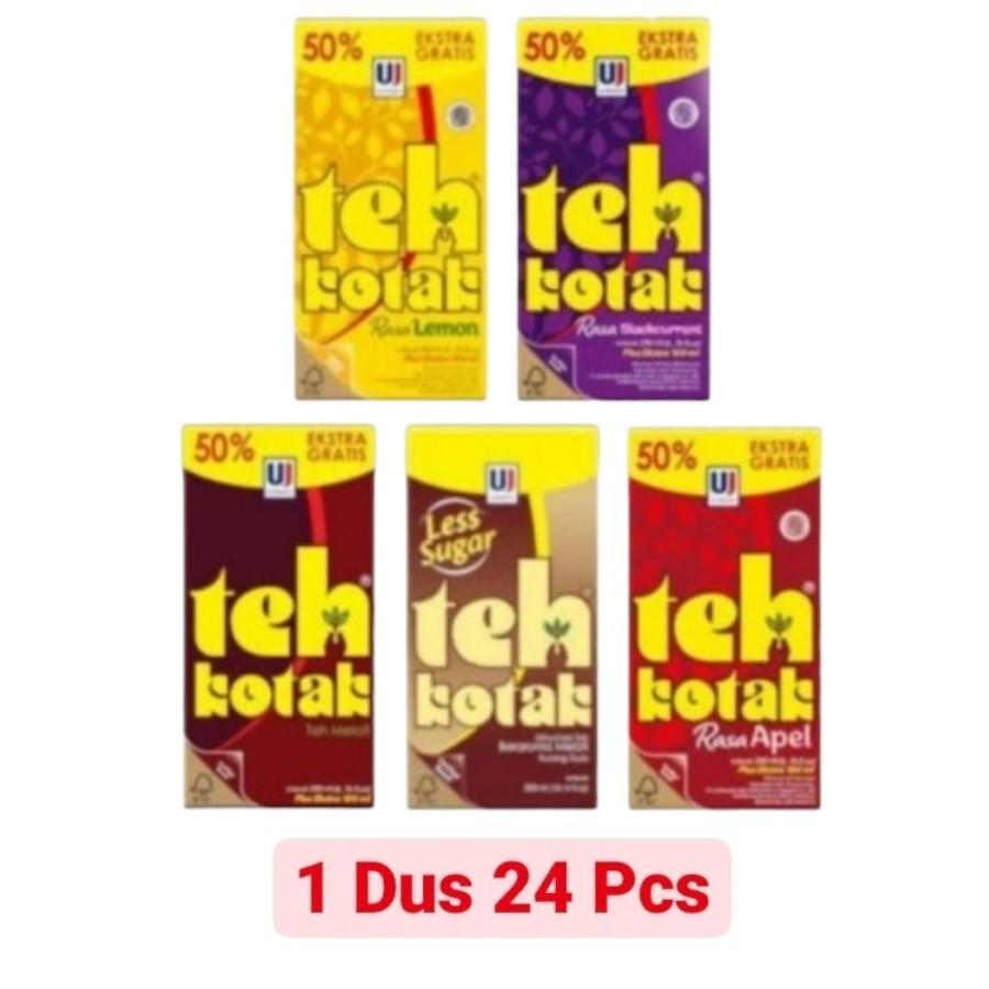 

TEH KOTAK JASMINE 300ML DUS ISI 24PCS ALL VARIAN REGULER / LESS SUGAR / APEL / BLACKCURRANT / LEMON