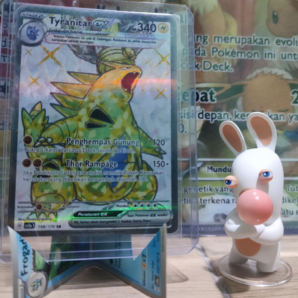 Tyranitar Ex SR sv3s KILAU HTAM  198/170 SR  Pokemon TCG Card Bahasa Indonesia  SUDAH TERMASUK TOPLO
