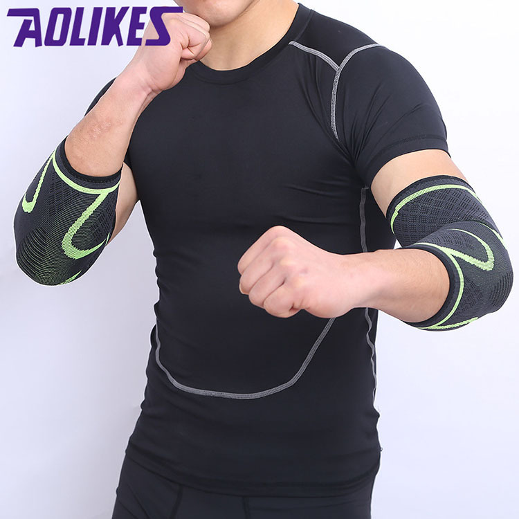 Deker Siku Tangan Gym Fitnes Pria Wanita AOLIKES-7547 Elbow Sleeve Pelindung Siku Basketball Workout