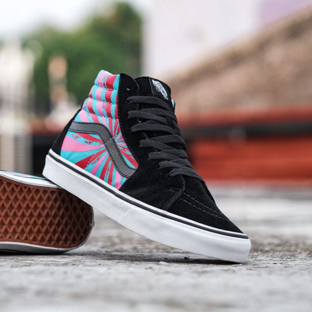 VANS SK8 HI RETRO MART BLACK MULTI TRUE WHITE