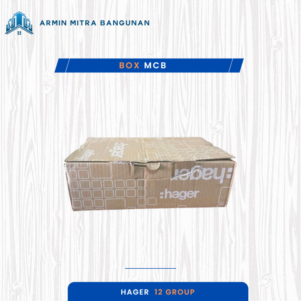 BOX MCB 12 GROUP HAGER ORIGINAL PANEL LISTRIK RAPI DAN KUAT