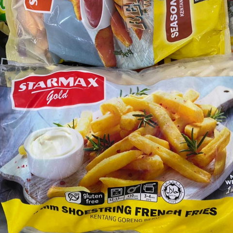

STARMAX KENTANG GORENG 1KG | FRIES STRAIGHT CUT & SHOESTRING FRIES