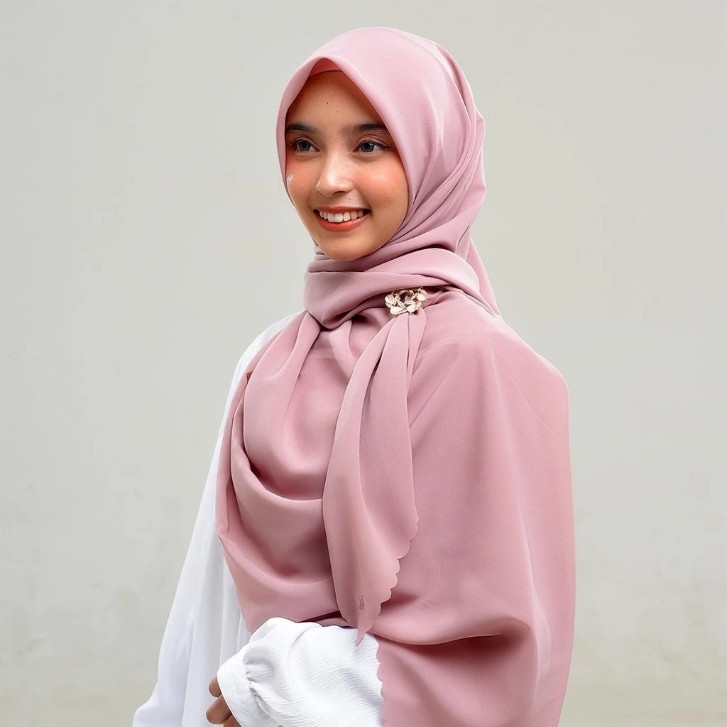 Zahira Aurion | Segiempat Jumbo | Kerudung Segitiga Jumbo | Hijab Segitiga 140x140 cm | Hijab Rabban