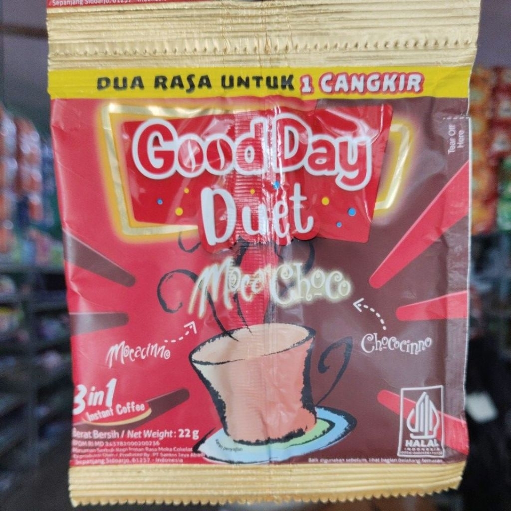 

kopi good day duet mocca choco rencengan