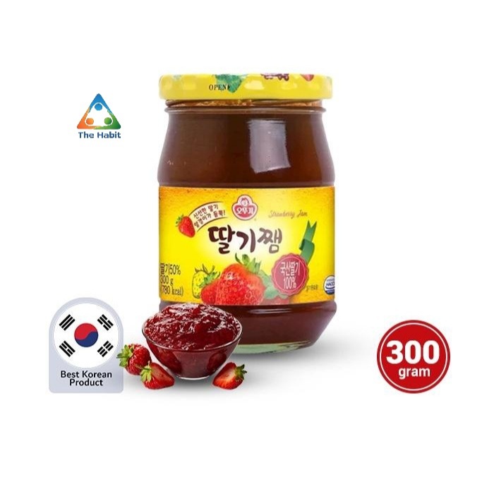 

(The Habit) Ottogi Strawberry Jam - Selai Buah Stroberi 300g