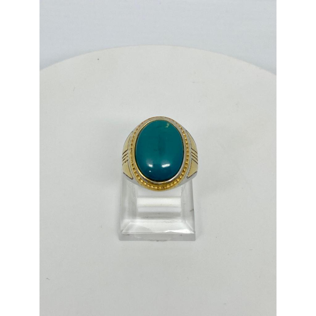 Cincin Batu Akik Bacan Super Biru