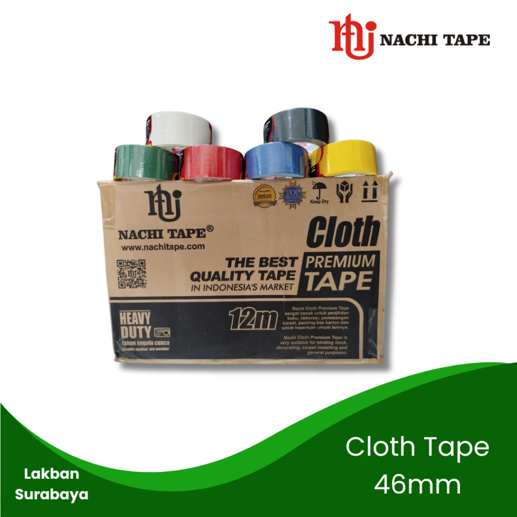 

Lakban Kain Nachi 2 Inch / 46mm x 12 m