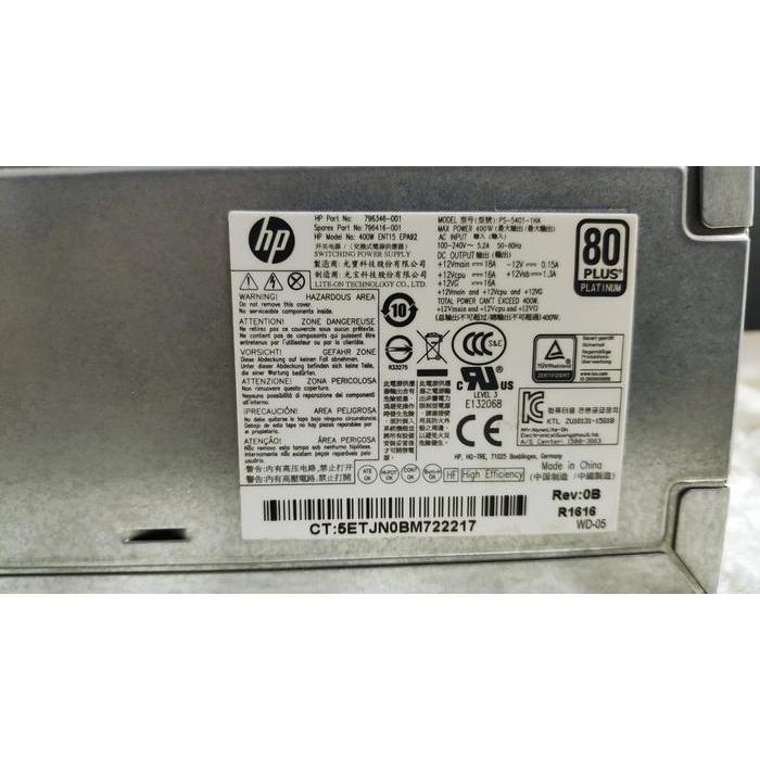 POWER SUPPLY HP 796346-001 796416-001 400W HP Z240 ( BERGARANSI )