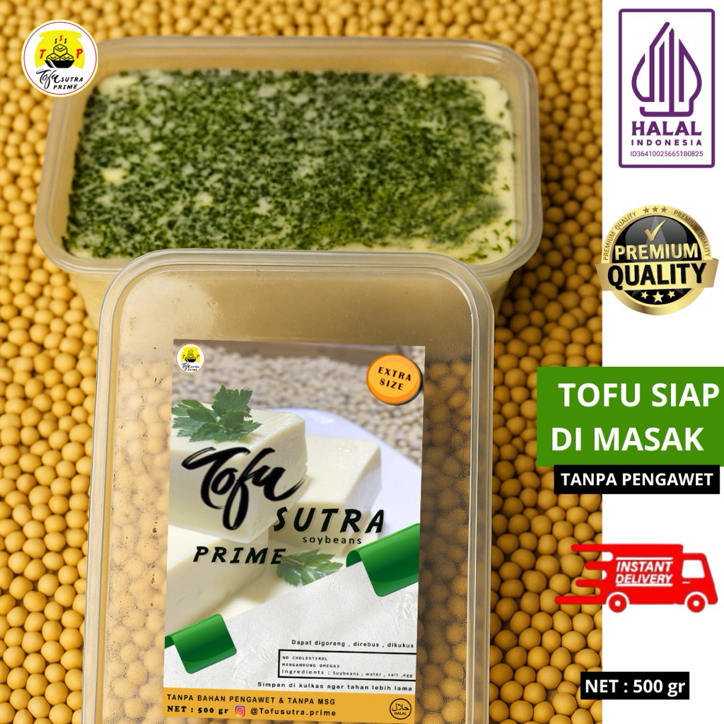 

(TSP Tofu Sutra Prime) Seaweed Rumput Laut Asli Tofu Tahu halus silken tofu kenyal sehat matang langsung goreng bisa untuk bayi/sehat tanpa pengawet