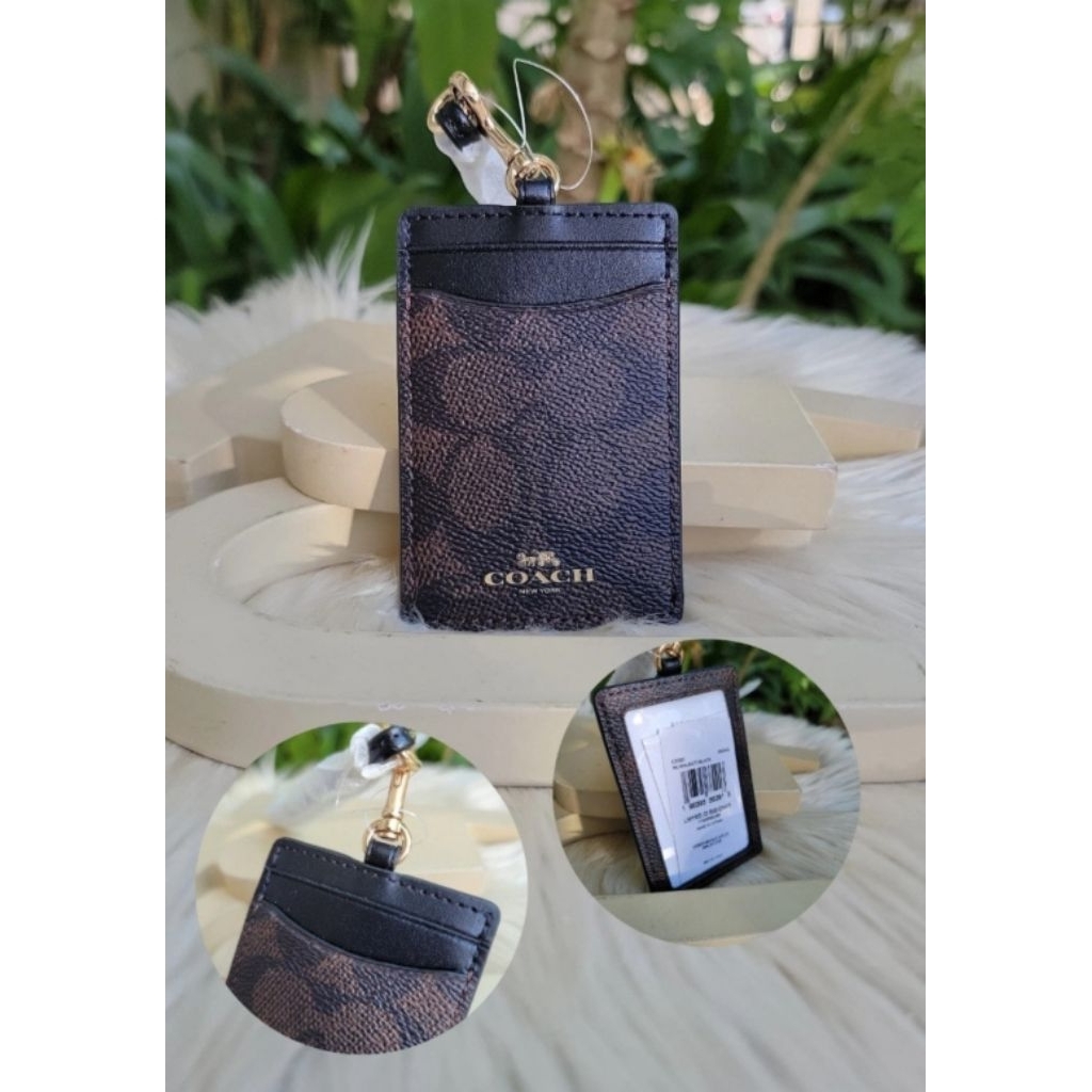 

coachoriginalll lanyard id card merk original name tag.