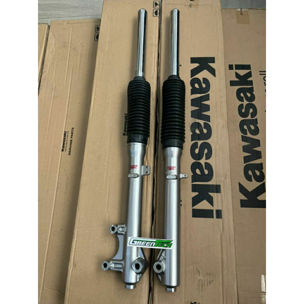 SHOCK DEPAN KLX 150 L KIRI KANAN ORIGINAL KAWASAKI