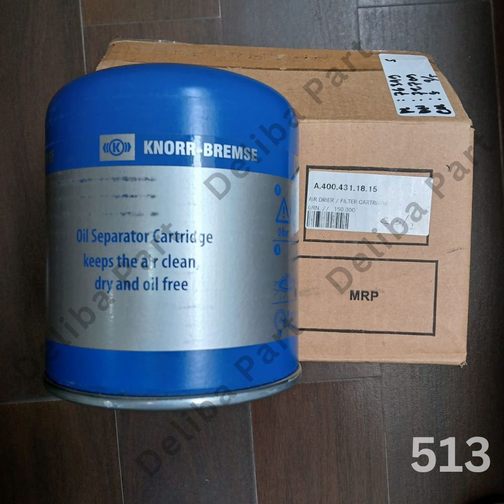 Filter angin kompresor Knorr-bremse, filter driyer, air drier / filter cartriage Mercy Axor 4843, bu