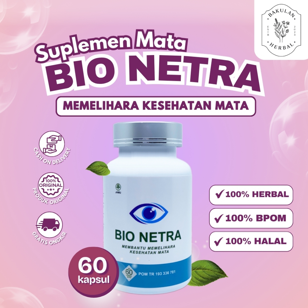 BIO NETRA HERBAL MATA MINUS SILINDER KATARAK 100% ORIGINAL OBAT MATA