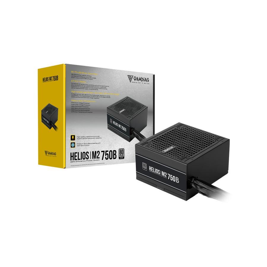 PSU GAMDIAS HELIOS M2-750B M2 750B 750W POWERSUPPLY 750 Watt 80+ SILVER