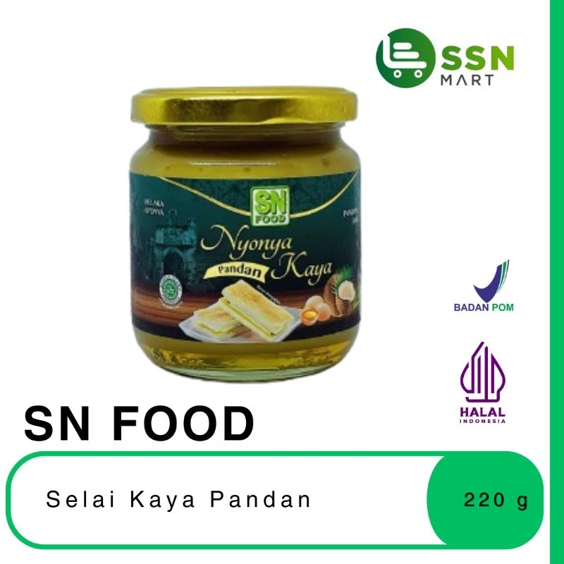 

{FREE GIFT NOT FOR ORDER} SSNMart SN Food Selai Kaya Pandan 220g