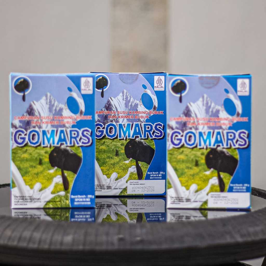 

Paket 3 Kotak Susu Gomars Kambing Etawa 200g