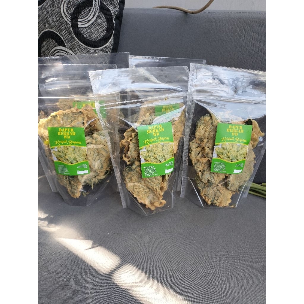 

keripik bayam-cemilan sehat-250 gram