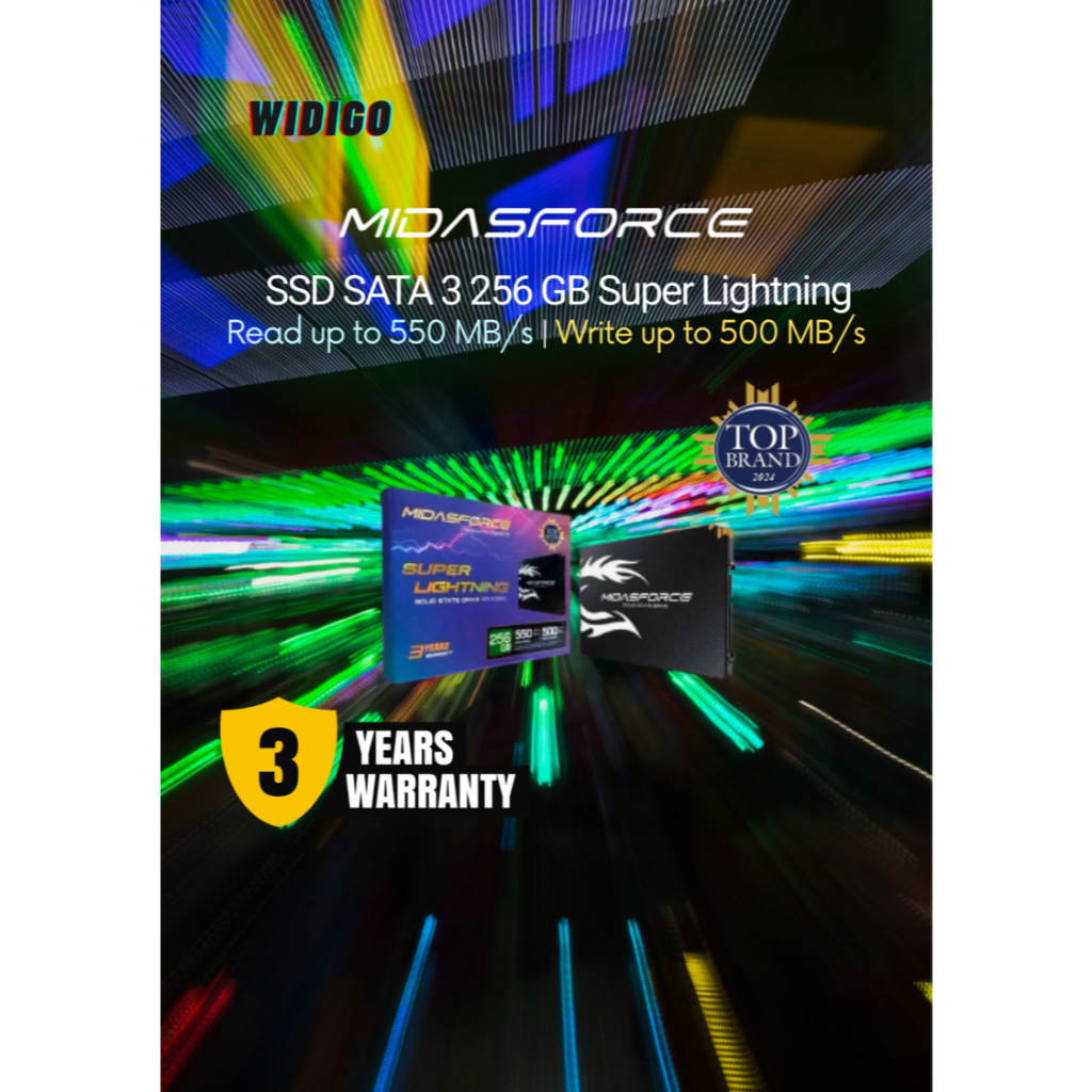 SSD SATA 3 MidasForce  256GB SATA III Super lightning SSD