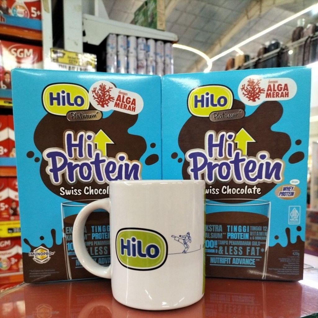 

[GRATIS MUG] 2PCS HILO PLATINUM SWISS CHOCOLATE 420gr
